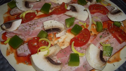 Pizza z listového těsta