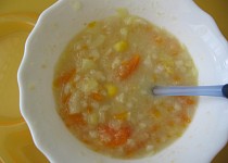 Pro nejmenší - Zeleninová polévka s rybou z jednoho hrnce
