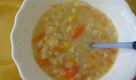 Pro nejmenší - Zeleninová polévka s rybou z jednoho hrnce