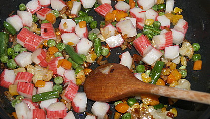 Rizoto z tyčinek surimi, Rizoto ze surimi