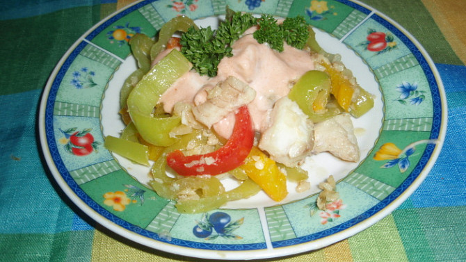 Salát z rybího filé