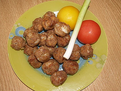 Smažené kuličky z mletého masa, smažené kuličky
