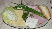 Šunkovo - sýrové rolky
