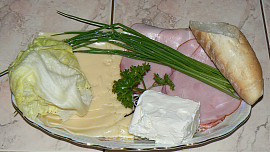 Šunkovo - sýrové rolky