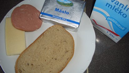 Teplé chlebíčky,  suroviny a ingredience