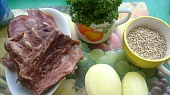 Uzená polévka s kroupami