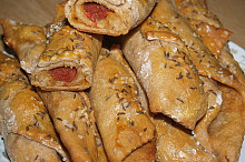 uzenina v chlebovém těstě