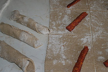 uzenina v chlebovém těstě