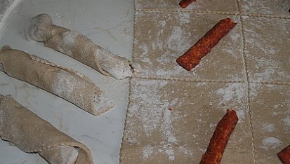 Uzenina v chlebovém těstě, uzenina v chlebovém těstě