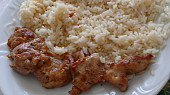 Vykoštěná kuřecí stehýnka s rýží