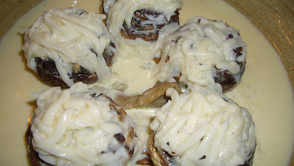 Zapečené žampiony