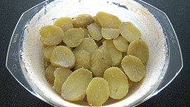 Zapečené zelené fazolky