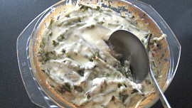 Zapečené zelené fazolky