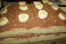 Banánové řezy s čokoládou
