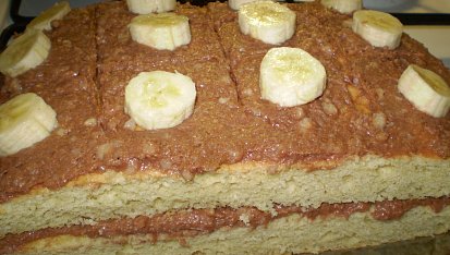 Banánové řezy s čokoládou, Banánové řezy s čokoládou