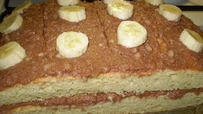 Banánové řezy s čokoládou, Banánové řezy s čokoládou