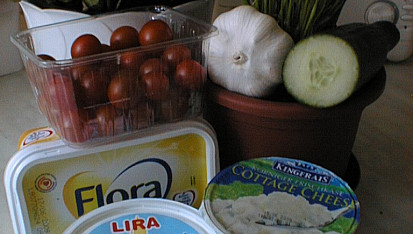 České tzatziki, ...suroviny