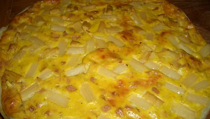 Chřestový koláč na slano