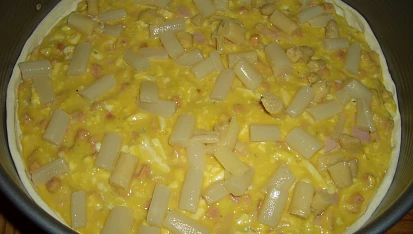 Chřestový koláč na slano