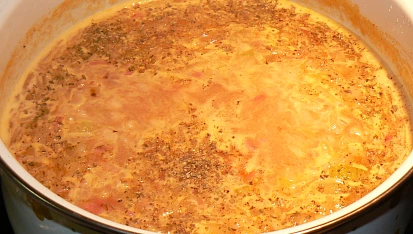 Dršťková polévka z ředkviček