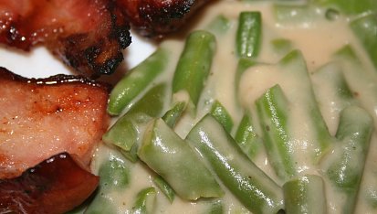 Fazolky ve wasabi krému