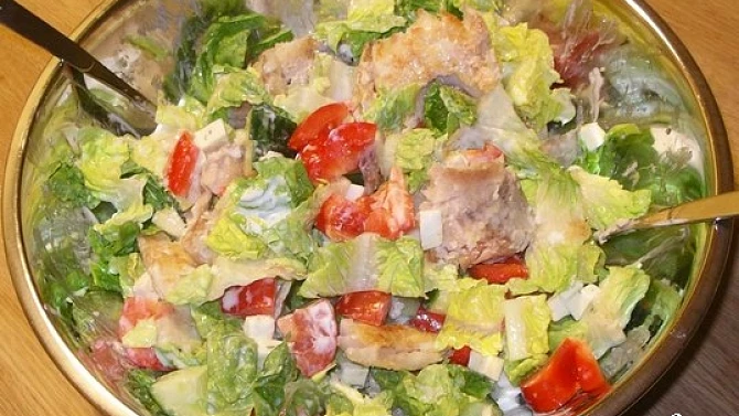 Jednoduchy rybi salat