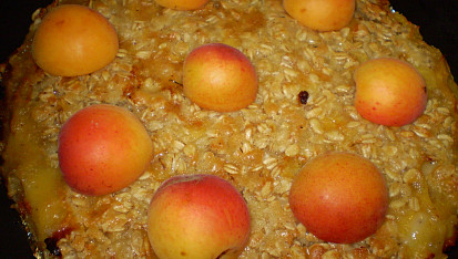 Křupavý meruňkový koláč-  (Crumble), Křupavý meruňkový koláč- (Crumble)
