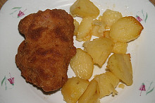 krůtí  řízky s nivou