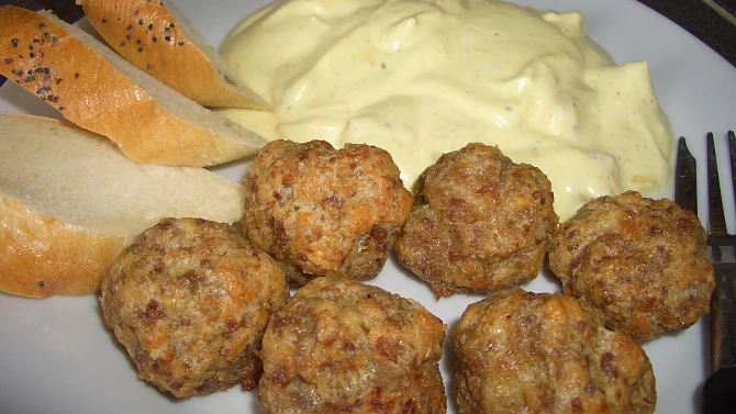 Kuličky z mletého masa s dresinkem Jana