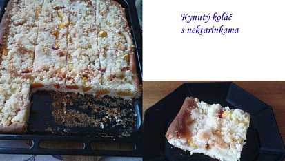 Kynutá hruškovo-smetanová buchta, je dobrý s každým ovocem. Nektarinky byly v akci v Kaufu...