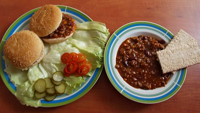 Mazľavý Jožo (Sloppy Joe), s Knackebrotom, dietny variant :))
