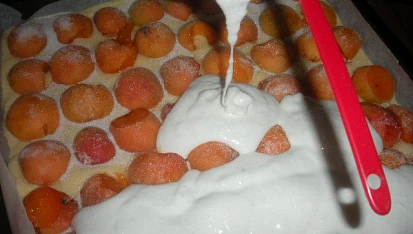 Meruňkové řezy s kokosovou pěnou