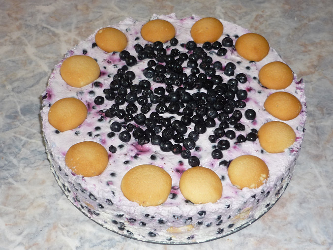 Nepečený tvarohový dort s ovocem