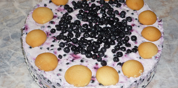 Nepečený tvarohový dort s ovocem