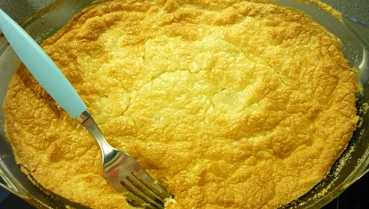 Nudle zapékané se smetanou