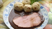 Povidlová omáčka s uzeným masem