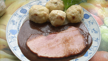 Povidlová omáčka s uzeným masem