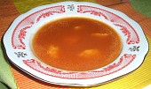 Rajská polévka s krupičkovými haluškami