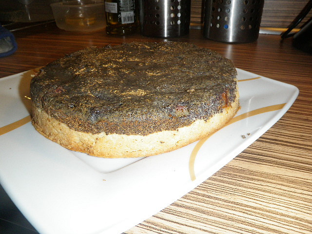 Rebarborový koláč s mákem