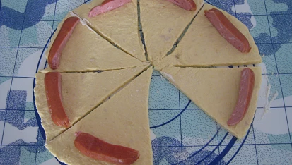 Rohlíčky plněné vuřty