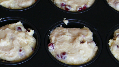 Rybízové muffiny, rybízové muffiny
