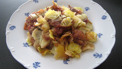Sladké zapečené nudle