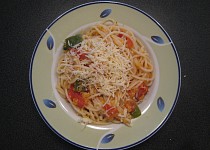 Špagety s červenou čočkou