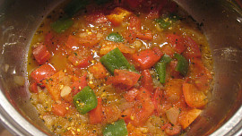 Špagety s červenou čočkou