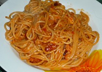 Špagety s ostrou omáčkou