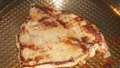 Steak s houbami, pečený na steakové pánvi