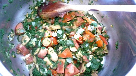 Těstoviny se špenátem