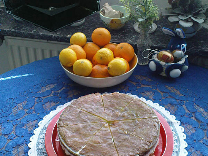 Tvarohovo mandarinkový dort