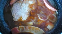 Vepřový steak na pivě
