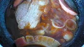Vepřový steak na pivě